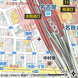 個室 くつろぎの邸宅 ともる 名古屋駅前店周辺の地図