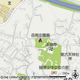 岳南忠霊廟周辺の地図