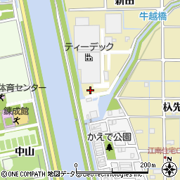 愛知県津島市越津町新田30周辺の地図
