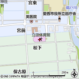 愛知県愛西市小茂井町松下5周辺の地図