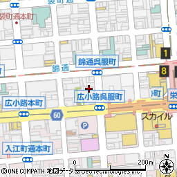 イーオン栄校周辺の地図