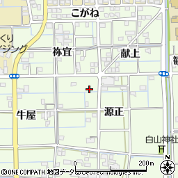 愛知県津島市百島町源正周辺の地図
