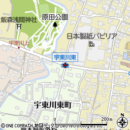 宇東川東周辺の地図