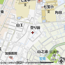 愛知県あま市七宝町川部登り前周辺の地図