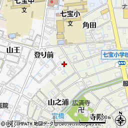 愛知県あま市七宝町桂角田72周辺の地図