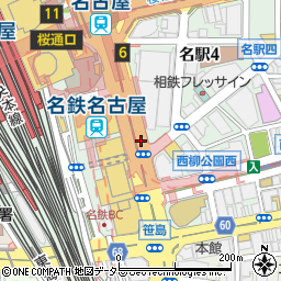 カフェ酒場 カフェ ニュージャポネ 名古屋駅店周辺の地図