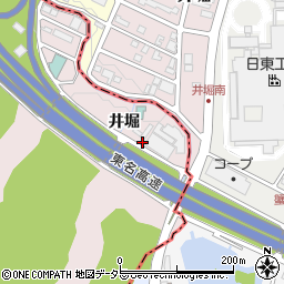 愛知県名古屋市名東区猪高町大字上社井堀周辺の地図