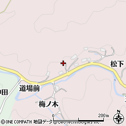 愛知県豊田市小手沢町梅ノ木周辺の地図