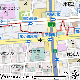 名古屋東急ホテル 駐車場(1)周辺の地図