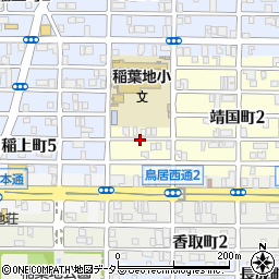 愛知県名古屋市中村区靖国町3丁目周辺の地図