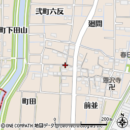愛知県あま市七宝町下田前並105周辺の地図
