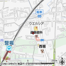 静岡県富士市松本周辺の地図