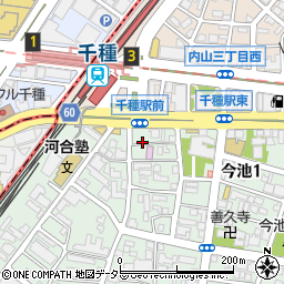 名鉄協商千種駅南駐車場周辺の地図