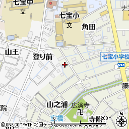 愛知県あま市七宝町桂角田71周辺の地図