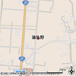 京都府船井郡京丹波町蒲生蒲生野周辺の地図