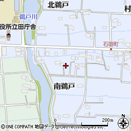 愛知県愛西市石田町南鵜戸62周辺の地図