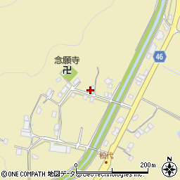 島根県大田市久利町松代211周辺の地図