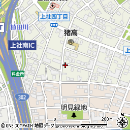 愛知県名古屋市名東区上社4丁目287周辺の地図