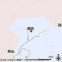 愛知県豊田市久木町源田周辺の地図