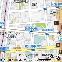 錦通中ノ町周辺の地図