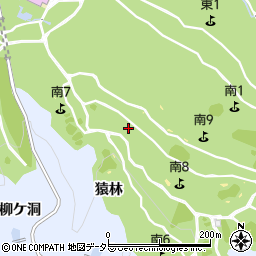 愛知県豊田市摺町猿林周辺の地図
