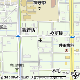 愛知県津島市莪原町みずほ56周辺の地図
