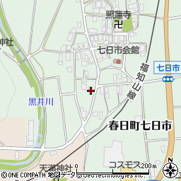 兵庫県丹波市春日町七日市402周辺の地図