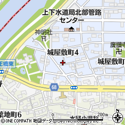 愛知県名古屋市中村区城屋敷町4丁目28周辺の地図