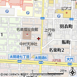 愛知県名古屋市中村区名楽町4丁目23周辺の地図