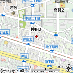名鉄協商仲田２丁目第３駐車場周辺の地図