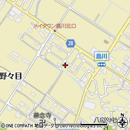 滋賀県愛知郡愛荘町島川1382-1周辺の地図