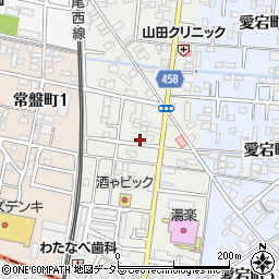愛知県津島市西愛宕町周辺の地図