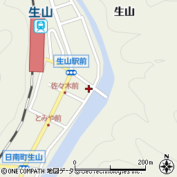 鳥取県日野郡日南町生山738-1周辺の地図