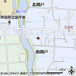 愛知県愛西市石田町南鵜戸60周辺の地図