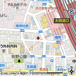 備長吉兆や 名駅西口店周辺の地図