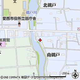 愛知県愛西市石田町南鵜戸58周辺の地図