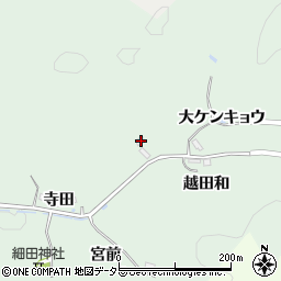 愛知県豊田市細田町栃屋敷周辺の地図