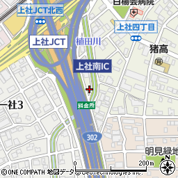 愛知県名古屋市名東区上社4丁目35周辺の地図