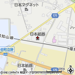 日紙倉庫周辺の地図