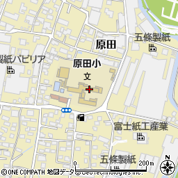 富士市立原田小学校周辺の地図