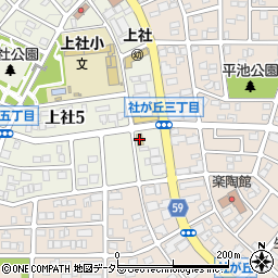 セブンイレブン名古屋上社５丁目店周辺の地図