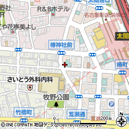Ｊネットレンタカー名古屋駅スマートカウンター周辺の地図