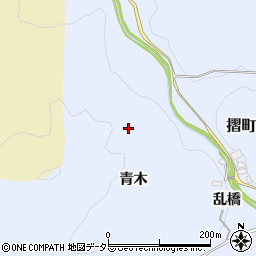 愛知県豊田市摺町青木周辺の地図