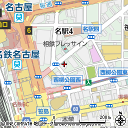 琥珀　名駅事務所周辺の地図
