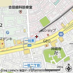 木曽路東名店周辺の地図