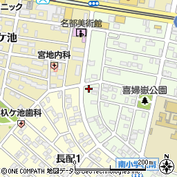 愛知県長久手市喜婦嶽1420周辺の地図