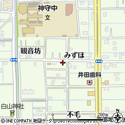 愛知県津島市莪原町みずほ47周辺の地図