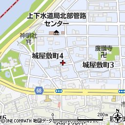 愛知県名古屋市中村区城屋敷町4丁目26周辺の地図