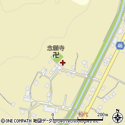 島根県大田市久利町松代210周辺の地図