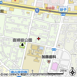 愛知県長久手市喜婦嶽602周辺の地図
